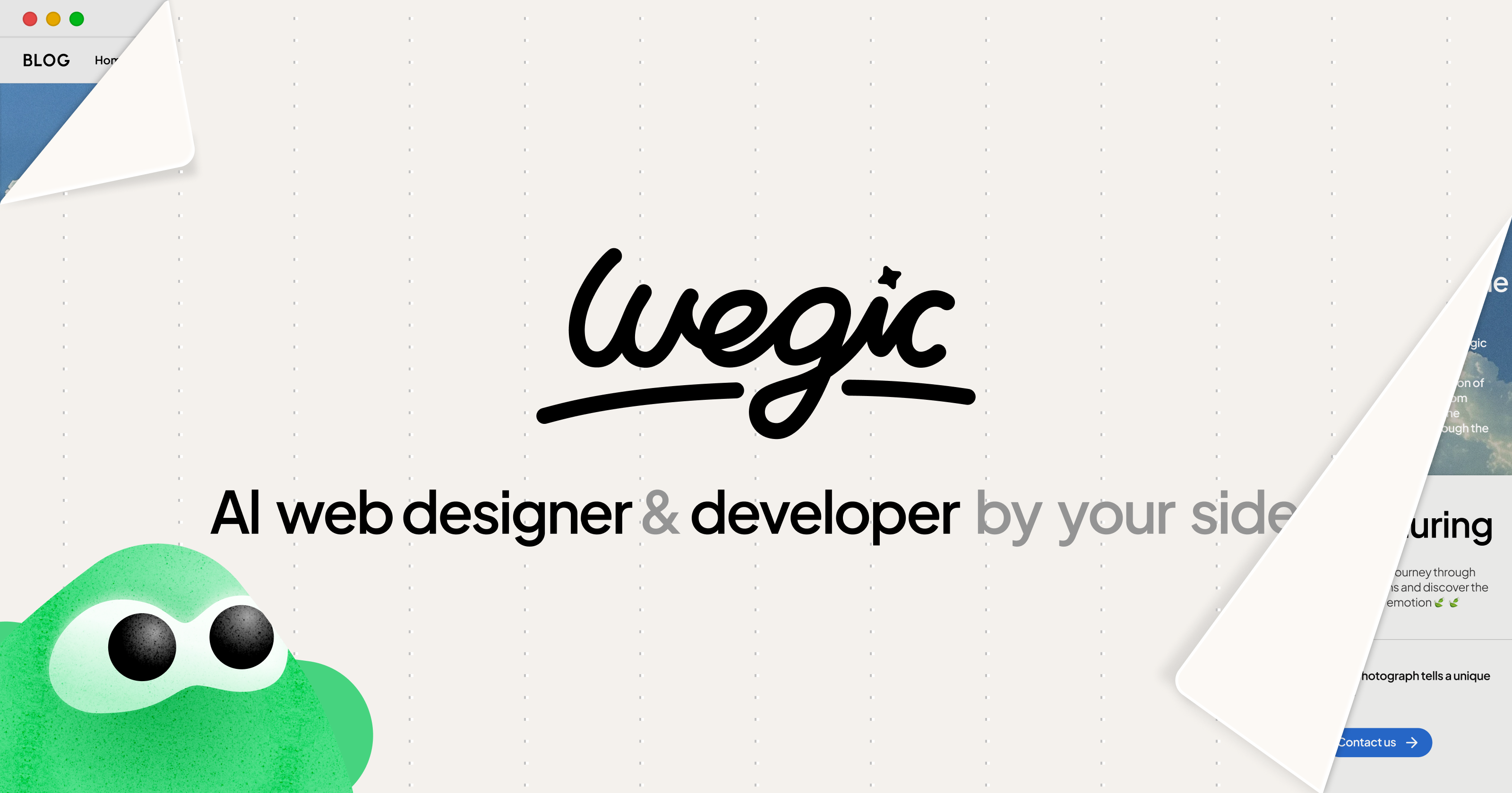 Wegic：AI 网站构建器，几分钟搭建专属网站